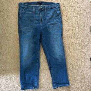 J.Crew mercantile stretchy cropped jeans 33/16